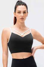 Load image into Gallery viewer, Contrast Crisscross Strap Sports Bra
