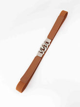 Load image into Gallery viewer, Zinc Alloy Buckle Elastic PU Belt
