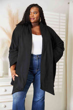 Load image into Gallery viewer, HEYSON Full Size Open Front Cardigan with Scarf Design
