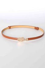 Load image into Gallery viewer, Skinny PU Leather Belt with Alloy Buckle
