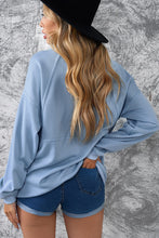 Load image into Gallery viewer, Half Zip Sweatshirt with Kangaroo Pocket
