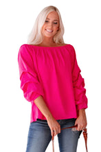 Load image into Gallery viewer, Gathered Detail Off-Shoulder Blouse
