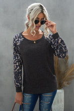 Load image into Gallery viewer, Leopard Raglan Sleeve Tee
