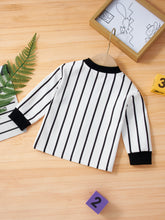 Load image into Gallery viewer, Baby Vertical Stripes Button Down Jacket
