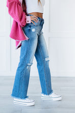 Load image into Gallery viewer, RISEN Head Over Heels Distressed Straight Leg Jeans
