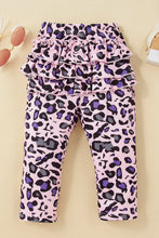 Load image into Gallery viewer, Leopard Print Baby Girl Suit with Bow
