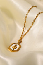 Load image into Gallery viewer, 18K Gold Plated Snake Geometric Pendant Necklace
