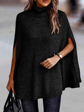 Load image into Gallery viewer, Turtleneck Dolman Sleeve Poncho
