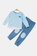 Load image into Gallery viewer, Girls Round Neck Sweatshirt and Pants Set
