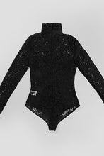 Load image into Gallery viewer, Lace High Neck Long Sleeve Bodysuit
