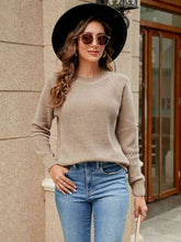 Load image into Gallery viewer, Round Neck Raglan Sleeve Sweater
