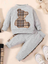 Load image into Gallery viewer, Baby Bear Graphic Sweatshirt and Joggers Set
