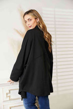 Load image into Gallery viewer, HEYSON Full Size Open Front Cardigan with Scarf Design
