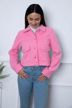 Load image into Gallery viewer, Snap Down Collared Neck Jacket
