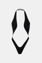 Load image into Gallery viewer, Spliced Mesh Halter Neck Bodysuit
