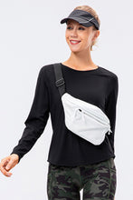 Load image into Gallery viewer, Raglan Sleeve Round Neck Athletic Top
