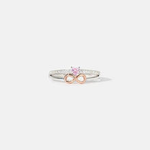 Load image into Gallery viewer, Heart Number 8 Zircon Double-Layered Ring
