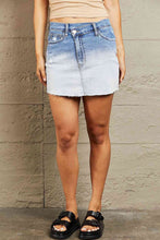 Load image into Gallery viewer, BAYEAS High Waisted Asymmetrical Ombre Mini Skirt
