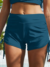 Load image into Gallery viewer, Drawstring Mid-Rise Waist Swim Shorts
