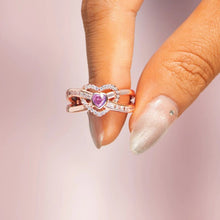Load image into Gallery viewer, Heart Shape Zircon 925 Sterling Silver Ring
