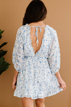 Load image into Gallery viewer, Floral Frill Trim Open Back Babydoll Dress
