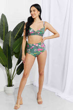 Load image into Gallery viewer, Marina West Swim Take A Dip Twist High-Rise Bikini in Sage
