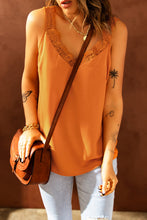 Load image into Gallery viewer, Spliced Lace Plunge Tank
