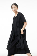 Load image into Gallery viewer, Strap Detail T-Shirt Dress with Pockets
