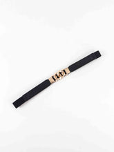 Load image into Gallery viewer, Zinc Alloy Buckle Elastic PU Belt
