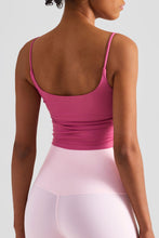 Load image into Gallery viewer, Gathered Detail Cropped Sports Cami
