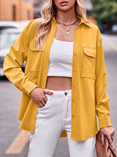 Load image into Gallery viewer, Pocketed Button Up Dropped Shoulder Shacket
