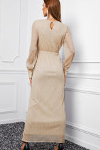 Load image into Gallery viewer, Rhinestone Surplice Split Maxi Dress
