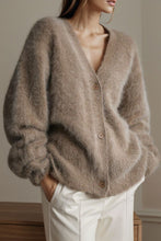 Load image into Gallery viewer, Button Up Dropped Shoulder Cardigan
