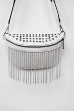 Load image into Gallery viewer, Adored PU Leather Studded Sling Bag with Fringes
