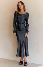 Load image into Gallery viewer, Cowl Neck Long Sleeve Maxi Dress

