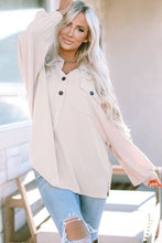 Load image into Gallery viewer, Collared Neck Half Button Long Sleeve Blouse
