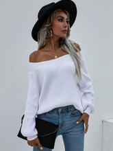 Load image into Gallery viewer, Off-Shoulder Rib-Knit Sweater
