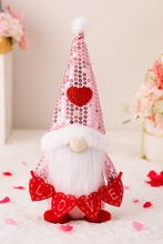 Load image into Gallery viewer, Mother&#39;s Day Sequined Heart Pointed Hat Faceless Gnome
