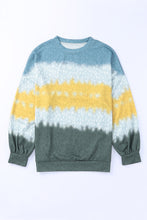 Load image into Gallery viewer, Leopard Tie-Dye Dropped Shoulder Sweatshirt
