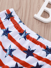 Load image into Gallery viewer, Kids Graphic Tank and US Flag Shorts Set
