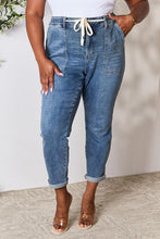 Load image into Gallery viewer, Judy Blue Full Size High Waist Drawstring Denim Jeans
