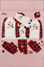 Load image into Gallery viewer, MERRY CHRISTMAS Graphic Top and Plaid Pants Set
