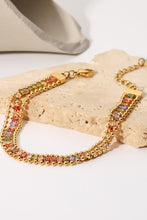 Load image into Gallery viewer, Colorful Zircon Stainless Steel Bracelet
