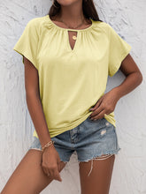 Load image into Gallery viewer, Cutout Round Neck T-Shirt
