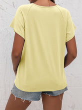 Load image into Gallery viewer, Cutout Round Neck T-Shirt
