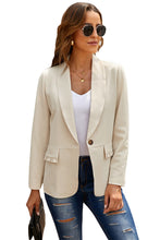 Load image into Gallery viewer, Lapel Collar Button Pocket Blazer
