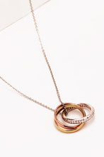 Load image into Gallery viewer, Cubic Zirconia Ring Pendant Necklace

