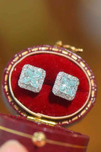 Load image into Gallery viewer, 2 Carat Moissanite Square Earrings
