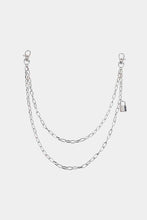 Load image into Gallery viewer, Double Layered Iron Chain Belt with Lock Charm
