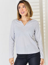 Load image into Gallery viewer, Notched Long Sleeve T-Shirt
